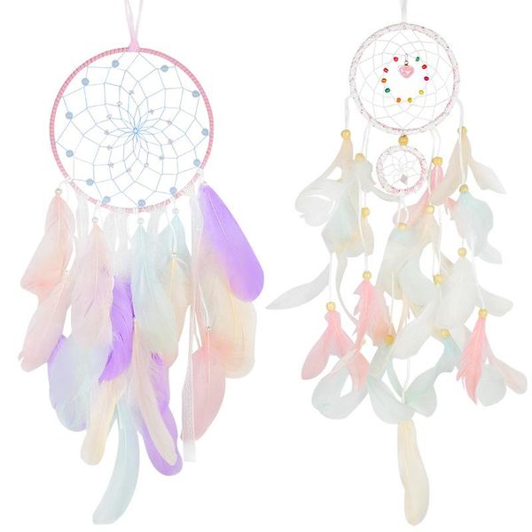 decorative objects & figurines lace handmade dream catcher with feather bead hanging decoration ornament home room bedroom wall art craft wi
decorative objects & figurines lace handmade dream catcher with feather bead hanging decoration ornament home room bedroom wall art craft wi