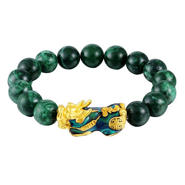 beaded, strands feng shui green/black obsidian alloy wealth golden pixiu bracelet lucky jewelry jrdh889 
beaded, strands feng shui green/black obsidian alloy wealth golden pixiu bracelet lucky jewelry jrdh889