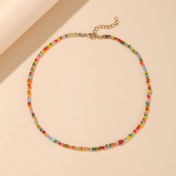 chokers trendy choker fashion bohemian short neck chain beaded colorful rice bead necklace for women handmade jewelry gifts, Golden;silver
chokers trendy choker fashion bohemian short neck chain beaded colorful rice bead necklace for women handmade jewelry gifts, Golden;silver