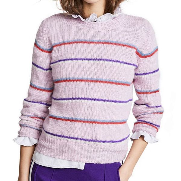 2021 spring and autumn new classic wild striped pullover round neck long sleeve bottoming sweater tp0x, White;black
2021 spring and autumn new classic wild striped pullover round neck long sleeve bottoming sweater tp0x, White;black