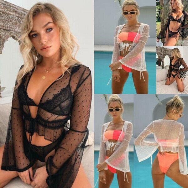 women's swimwear fashion women lady cover up summer lace bikini beach dress bathing, White;black
women's swimwear fashion women lady cover up summer lace bikini beach dress bathing, White;black