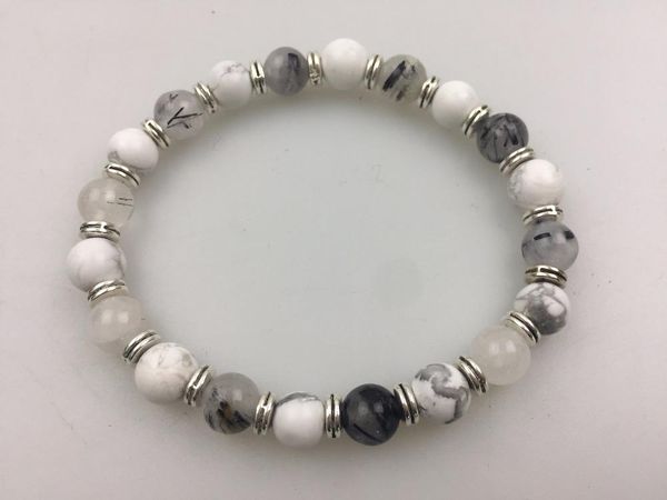 charm bracelets natural stone rutilated quartz white howlite bracelet round bead fashion men's sports yoga, Golden;silver
charm bracelets natural stone rutilated quartz white howlite bracelet round bead fashion men's sports yoga, Golden;silver