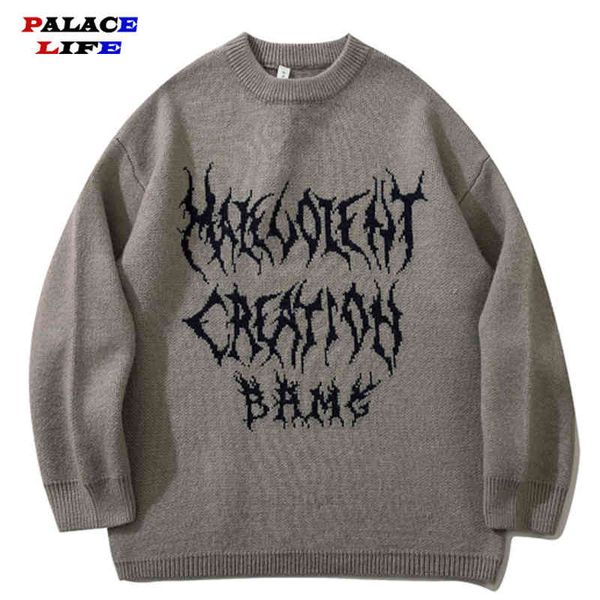 Men Hip Hop Knitted Jumper Sweaters Graffiti Print Streetwear Harajuku Autumn Korean Loose Oversized Casual Couple Pullovers, Black
Men Hip Hop Knitted Jumper Sweaters Graffiti Print Streetwear Harajuku Autumn Korean Loose Oversized Casual Couple Pullovers, Black