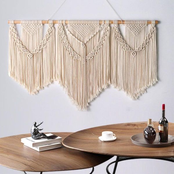 tapestries boho macrame background tapestry large wall hanging hand-woven