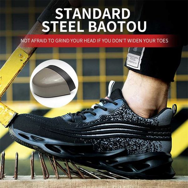 safety shoes men's anti-smashing anti-piercing steel toe wear-resistant lightweight all season protective work 211023, Black
safety shoes men's anti-smashing anti-piercing steel toe wear-resistant lightweight all season protective work 211023, Black