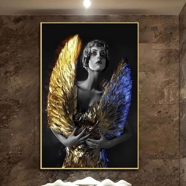 paintings with golden wings woman abstract canvas painting wall art print poster picture decorative living room home decoration
paintings with golden wings woman abstract canvas painting wall art print poster picture decorative living room home decoration