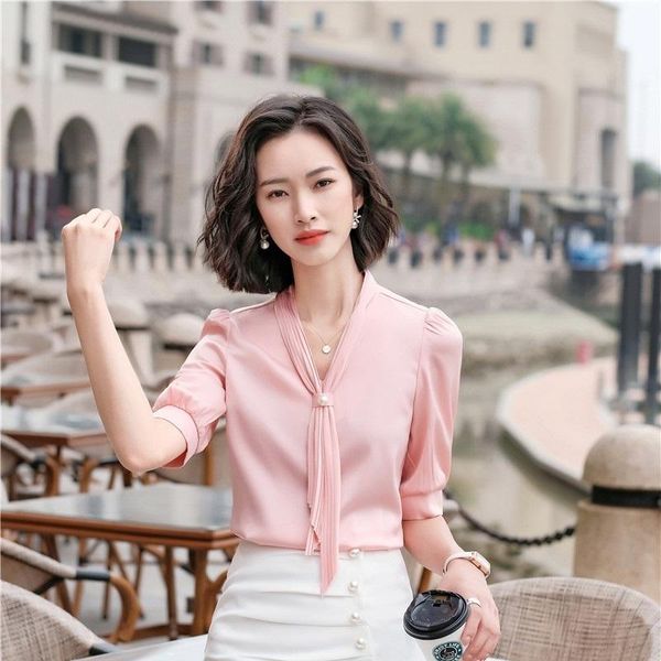 women's blouses & shirts plus size 5xl 2021 summer office ladies work wear blouse female clothes ol formal uniform designs business sh, White
women's blouses & shirts plus size 5xl 2021 summer office ladies work wear blouse female clothes ol formal uniform designs business sh, White