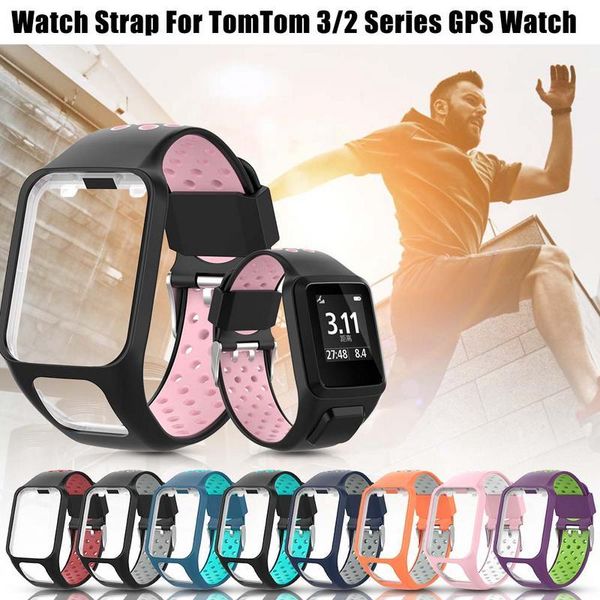 watch bands silicone replacement watchband wrist band strap for tomtom 2 3 runner spark gps, Black;brown
watch bands silicone replacement watchband wrist band strap for tomtom 2 3 runner spark gps, Black;brown