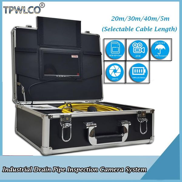 cameras industrial drain pipe inspection camera system with 7" screen 20-50m cable sewer 8gb card dvr function
cameras industrial drain pipe inspection camera system with 7" screen 20-50m cable sewer 8gb card dvr function