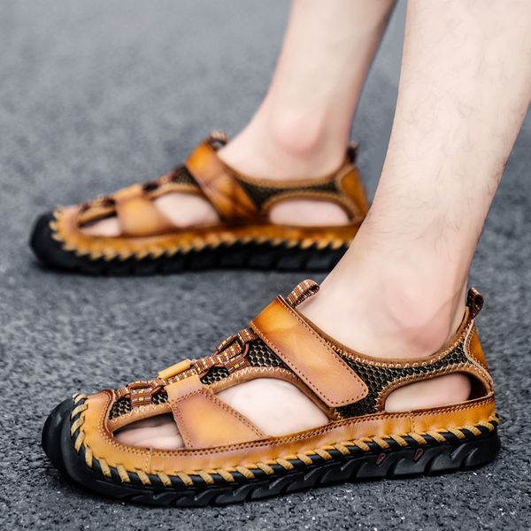 464748 size sandals mens new summer sandals size-sports breathable closed toe beach shoes soft bottom driving shoes, Black
464748 size sandals mens new summer sandals size-sports breathable closed toe beach shoes soft bottom driving shoes, Black