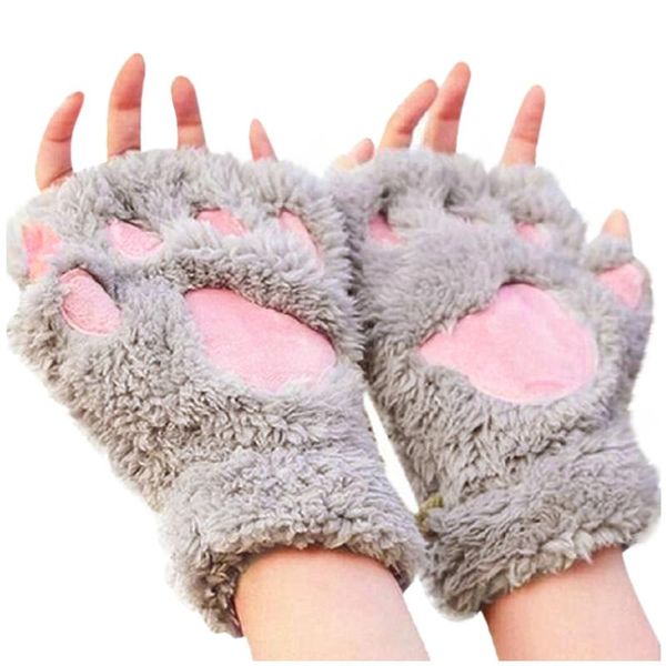five fingers gloves women bear plush cat claw winter faux fur cute kitten fingerless mittens christmas halloween for womens girls, Blue;gray
five fingers gloves women bear plush cat claw winter faux fur cute kitten fingerless mittens christmas halloween for womens girls, Blue;gray