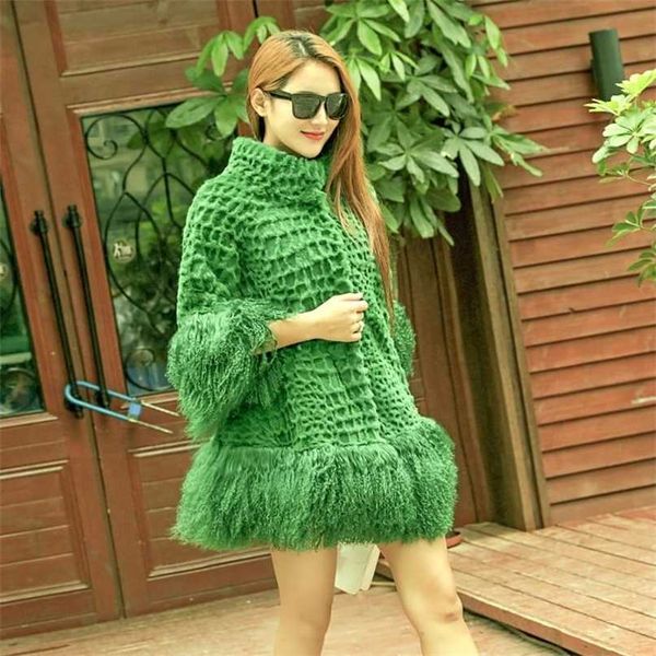 genuine real natural rabbit fur coat women's fashion fur jacket with lamb fur sleeve and hem ladies stand collar loose style 211018, Black
genuine real natural rabbit fur coat women's fashion fur jacket with lamb fur sleeve and hem ladies stand collar loose style 211018, Black