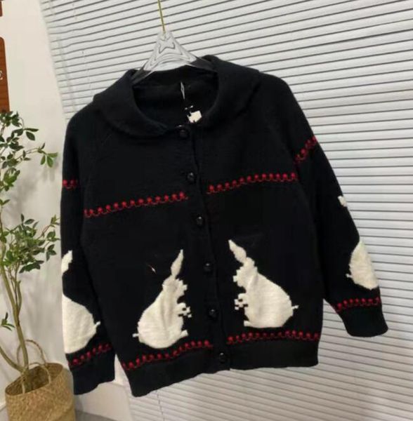 sweaters letterg di brand or designer embroidered rabbit cardigans slimming the upper body loose lady cardigans, White;black
sweaters letterg di brand or designer embroidered rabbit cardigans slimming the upper body loose lady cardigans, White;black
