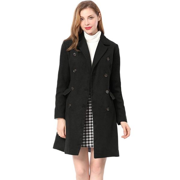 women's wool & blends zogaa women winter woolen coats and jacket turn-down collar solid color overcoats elegant female warm windproof o, Black
women's wool & blends zogaa women winter woolen coats and jacket turn-down collar solid color overcoats elegant female warm windproof o, Black
