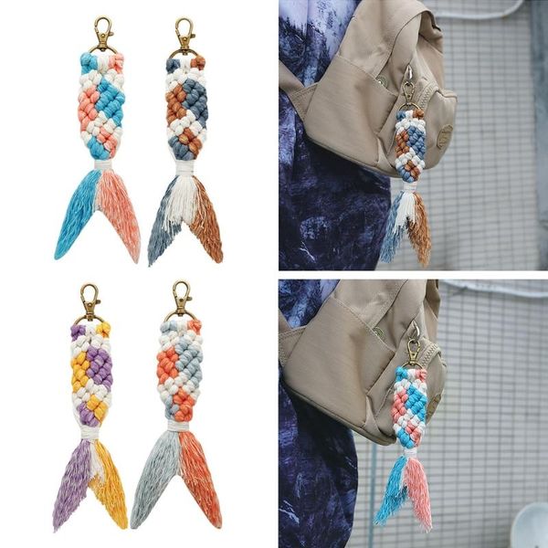 keychains mer-maid tail keychain rope woven keyring party favors gifts hanging decorations, Silver
keychains mer-maid tail keychain rope woven keyring party favors gifts hanging decorations, Silver