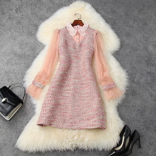 2021 new spring a-line sweet nail bead net women autumn mini party dress winter vintage long sleeve casual lace dresses bjve, Black;gray
2021 new spring a-line sweet nail bead net women autumn mini party dress winter vintage long sleeve casual lace dresses bjve, Black;gray