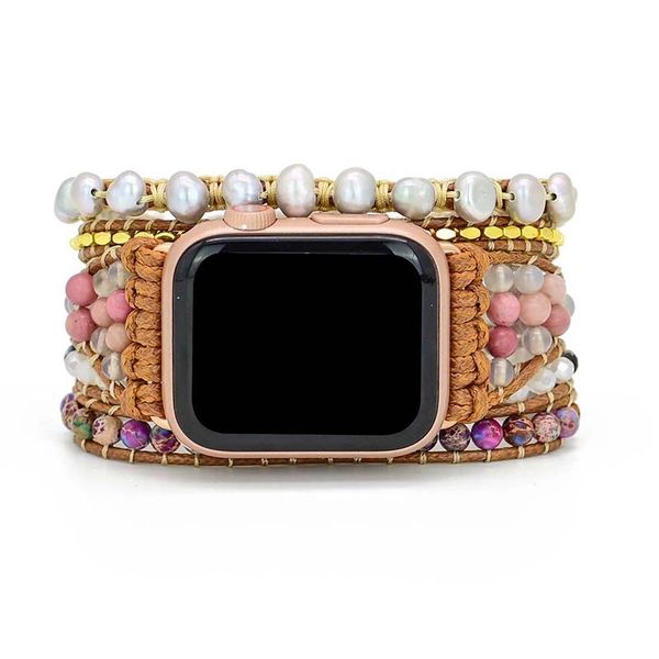braided wrap bracelet strap, boho stylish handmade beaded stone multi-layer woven replacement band for apple watch se/series 6/5/4/3/2/1
braided wrap bracelet strap, boho stylish handmade beaded stone multi-layer woven replacement band for apple watch se/series 6/5/4/3/2/1