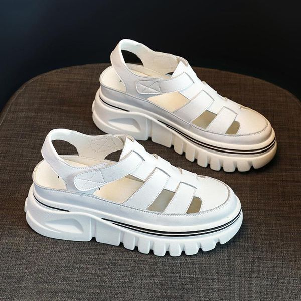 sandals leather platform shoes women summer 2021 female woman flats high heels chunky designer heel 34, Black
sandals leather platform shoes women summer 2021 female woman flats high heels chunky designer heel 34, Black