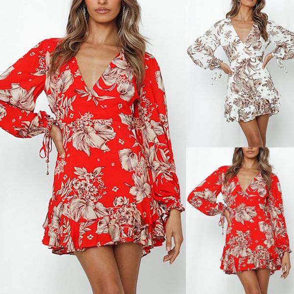 casual dresses floral v-neck dress women backless ruffle waist closing long sleeve mini irregular party beach vestidos mujer, Black;gray
casual dresses floral v-neck dress women backless ruffle waist closing long sleeve mini irregular party beach vestidos mujer, Black;gray