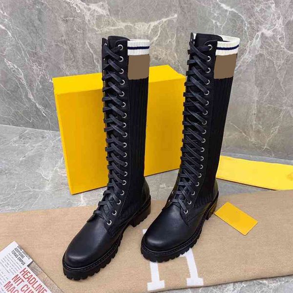 fashion lace-up martin long boots black elastic winter women shoes genuine leather over the knee booties size 35-41
fashion lace-up martin long boots black elastic winter women shoes genuine leather over the knee booties size 35-41