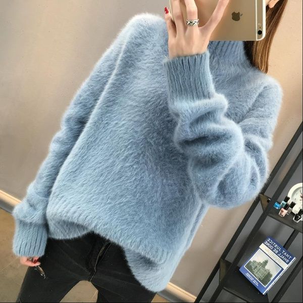 sweater women turtleneck pullover jumper new loose pullovers hair comfortable sweter women clothes vestidos lxj9006 drop shipping, White;black
sweater women turtleneck pullover jumper new loose pullovers hair comfortable sweter women clothes vestidos lxj9006 drop shipping, White;black