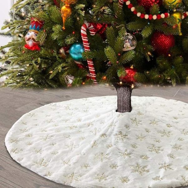 christmas decorations 48-inch tree skirt plush print round artificial carpet colored golden snowflake wedding
christmas decorations 48-inch tree skirt plush print round artificial carpet colored golden snowflake wedding