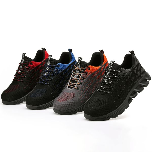 work shoes indestructible men safety shoes anti-smash steel toe shoes anti-puncture work boots fashion work sneakers footwear, Black
work shoes indestructible men safety shoes anti-smash steel toe shoes anti-puncture work boots fashion work sneakers footwear, Black