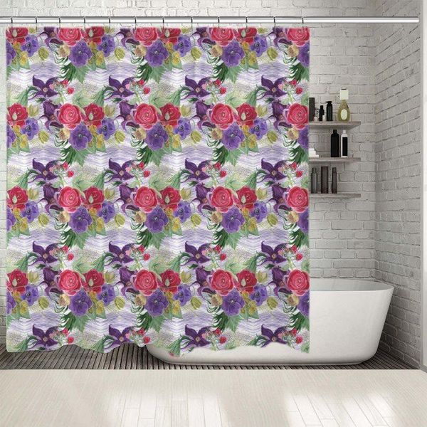 shower curtains curtain watercolor pattern with beautiful exotic flowers on geometric background floral art purple red
shower curtains curtain watercolor pattern with beautiful exotic flowers on geometric background floral art purple red