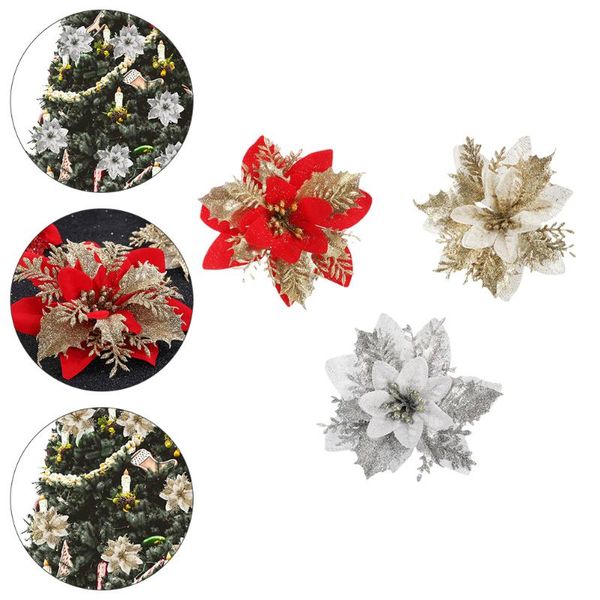 decorative flowers & wreaths 15pcs christmas tree flower decors mini gold dust diy garland accessory
decorative flowers & wreaths 15pcs christmas tree flower decors mini gold dust diy garland accessory
