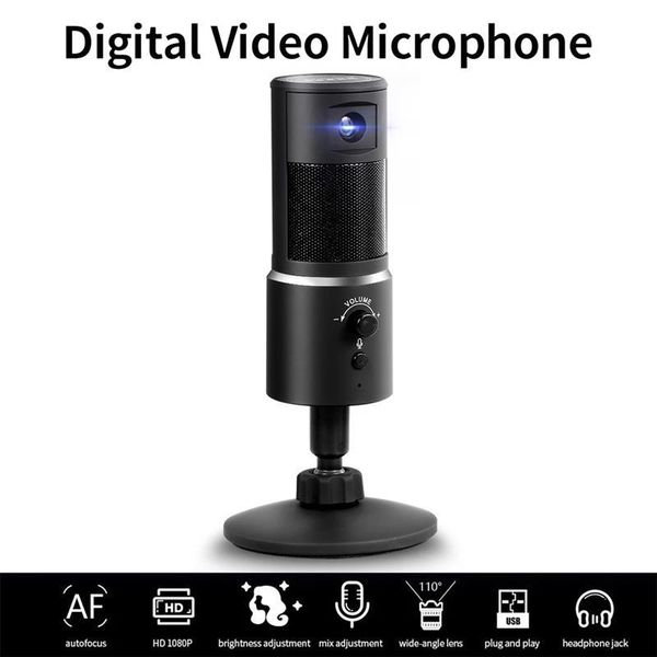 digital video microphone condenser recording microphone+1080p camera hi-fi stereo bt micr plug and play black for youtube live
digital video microphone condenser recording microphone+1080p camera hi-fi stereo bt micr plug and play black for youtube live