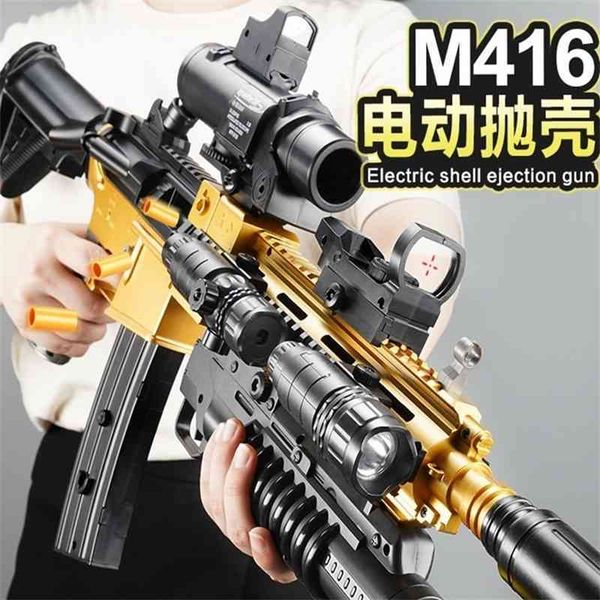new electric m416 simulation shell throwing soft bullet gun, continuous firing machine, live cs shooting, chicken eating toy
new electric m416 simulation shell throwing soft bullet gun, continuous firing machine, live cs shooting, chicken eating toy
