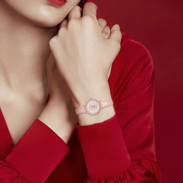 wristwatches ladies flower thin slub belt watch, point diamond set shell dial, compact temperament fashion elegant women's watch, Slivery;brown
wristwatches ladies flower thin slub belt watch, point diamond set shell dial, compact temperament fashion elegant women's watch, Slivery;brown
