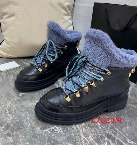 boots 2021 winter fur ankle women thick bottom lace up snow nature mixed color genuine leather shoes, Black
boots 2021 winter fur ankle women thick bottom lace up snow nature mixed color genuine leather shoes, Black