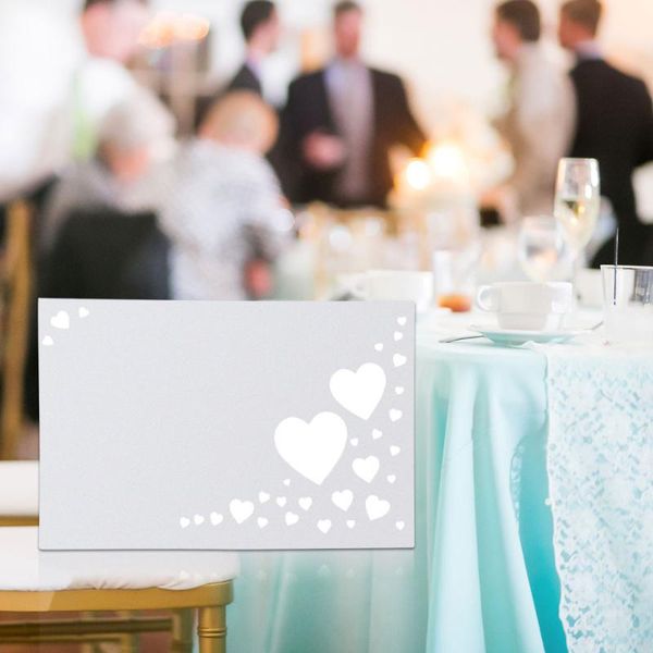 greeting cards 100 pcs wedding seat hollow-out heart table guest name reserved placecards (white)
greeting cards 100 pcs wedding seat hollow-out heart table guest name reserved placecards (white)