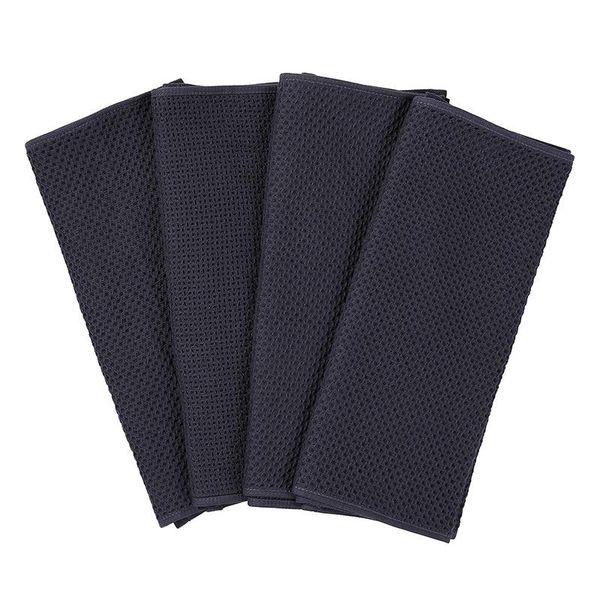 cleaning cloths cotton weave kitchen dish towels, ultra soft absorbent quick drying towel, 4-pack, dark grey
cleaning cloths cotton weave kitchen dish towels, ultra soft absorbent quick drying towel, 4-pack, dark grey