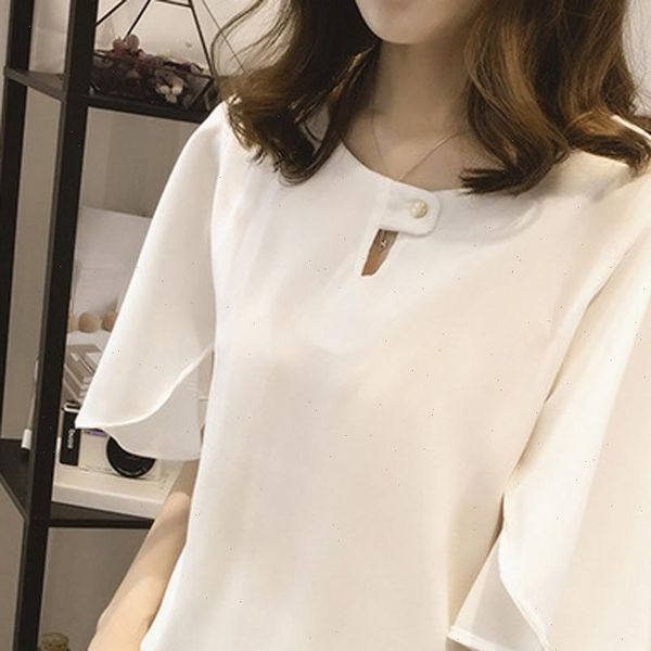 women work office short sleeve solid color casual chiffon plus shirt chiffon blouse chemisier femme nouvelle collection plus, White
women work office short sleeve solid color casual chiffon plus shirt chiffon blouse chemisier femme nouvelle collection plus, White