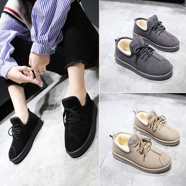 boots 2021 winter suede women's round toe low heel solid color snow fashion lace velvet warm short tube zapatos de mujer, Black
boots 2021 winter suede women's round toe low heel solid color snow fashion lace velvet warm short tube zapatos de mujer, Black