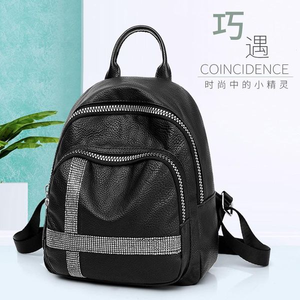 backpack fashion korean version versatile soft leather for female students schoolbag travel bag cross border
backpack fashion korean version versatile soft leather for female students schoolbag travel bag cross border