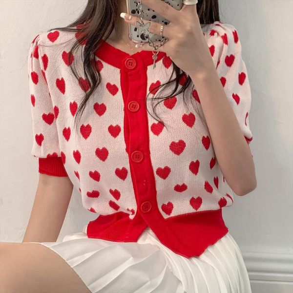 knit cardigan women o neck womens sweaters knitted short puff sleeve cropped thin slim cardigans lady hearts crop for, White;black
knit cardigan women o neck womens sweaters knitted short puff sleeve cropped thin slim cardigans lady hearts crop for, White;black