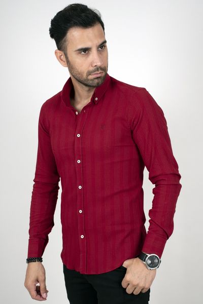 Burgundy Normal Mould Male Shirt 100 Cotton Print Fabric Long Business Four Seasons Clothing 2003143 3g1g, White;black
Burgundy Normal Mould Male Shirt 100 Cotton Print Fabric Long Business Four Seasons Clothing 2003143 3g1g, White;black
