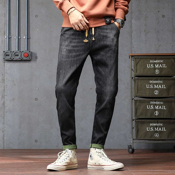 fashion jeans black grey slim fit small feet versatile elastic autumn winter casual men's pants straight tubewinter, Blue
fashion jeans black grey slim fit small feet versatile elastic autumn winter casual men's pants straight tubewinter, Blue