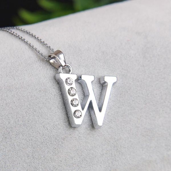 pendant necklaces letter alphabet w crystal dangle charm for diy necklace bracelet jewelry silver color bracelets women men
pendant necklaces letter alphabet w crystal dangle charm for diy necklace bracelet jewelry silver color bracelets women men