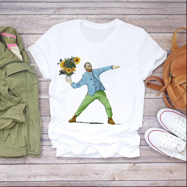 women sunflower painting fashion printing clothes summer shirt t shirts t graphic female ladies womens tee t shirt, White
women sunflower painting fashion printing clothes summer shirt t shirts t graphic female ladies womens tee t shirt, White
