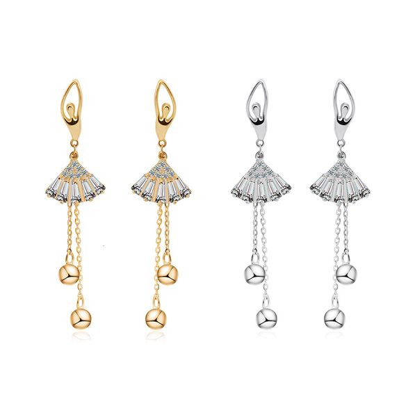 dangle earrings super fairy ballet girls' women's long temperament tassels suitable for round face 2021 fashion, Silver
dangle earrings super fairy ballet girls' women's long temperament tassels suitable for round face 2021 fashion, Silver