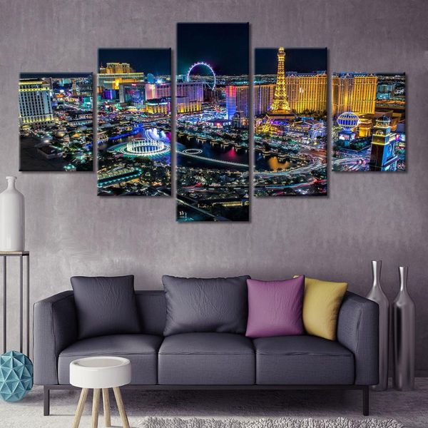 5 panel las vegas night secenry pictures hd printed modern canvas painting wall art modular poster frame home decor
5 panel las vegas night secenry pictures hd printed modern canvas painting wall art modular poster frame home decor