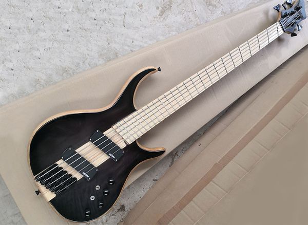 5 strings black neck through body electric bass guitar with slanted frets,maple fingerboard,can be customized as request
5 strings black neck through body electric bass guitar with slanted frets,maple fingerboard,can be customized as request
