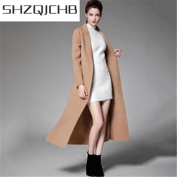 women's wool & blends shzq fashion jackets woman winter double-faced cashmere coats 2021 office ladies elegant long coat spring-autumn, Black
women's wool & blends shzq fashion jackets woman winter double-faced cashmere coats 2021 office ladies elegant long coat spring-autumn, Black