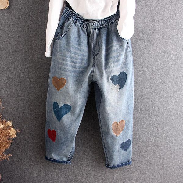 women's jeans cute love print embroidery harem denim pants woman loose patchwork bleached ripped women hight waist joggers, Blue
women's jeans cute love print embroidery harem denim pants woman loose patchwork bleached ripped women hight waist joggers, Blue