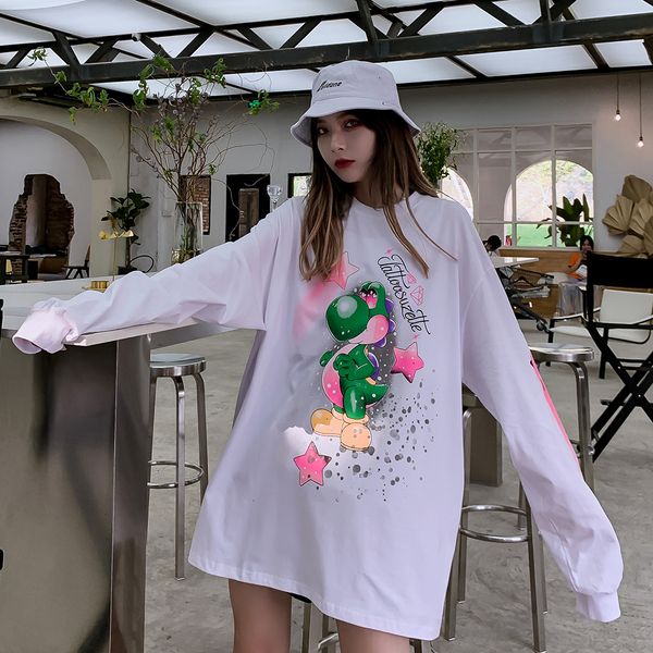 2021 new long sleeve japanese harajuku kawaii cartoon tshirt women oversized shirts couple clothes fashion clothing streetwear nk8r, White
2021 new long sleeve japanese harajuku kawaii cartoon tshirt women oversized shirts couple clothes fashion clothing streetwear nk8r, White