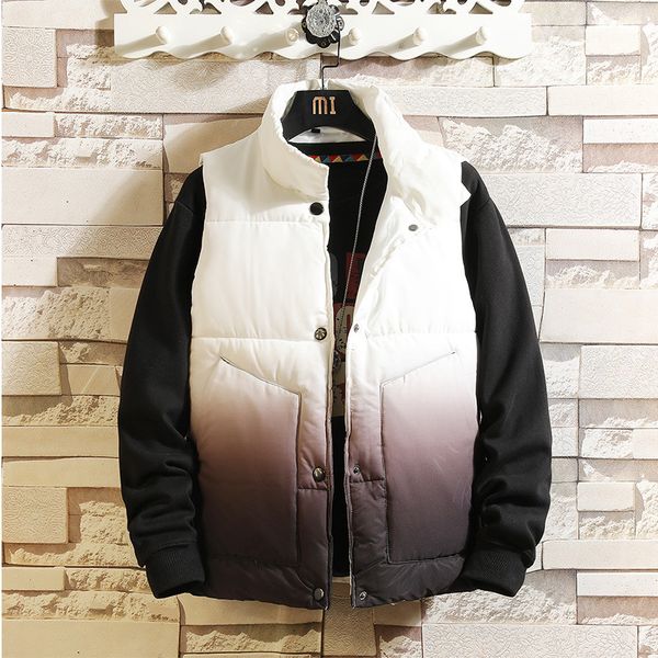 down cotton 2021 spring and autumn new trend thickened men's vest korean couple winter coat, Black;white
down cotton 2021 spring and autumn new trend thickened men's vest korean couple winter coat, Black;white